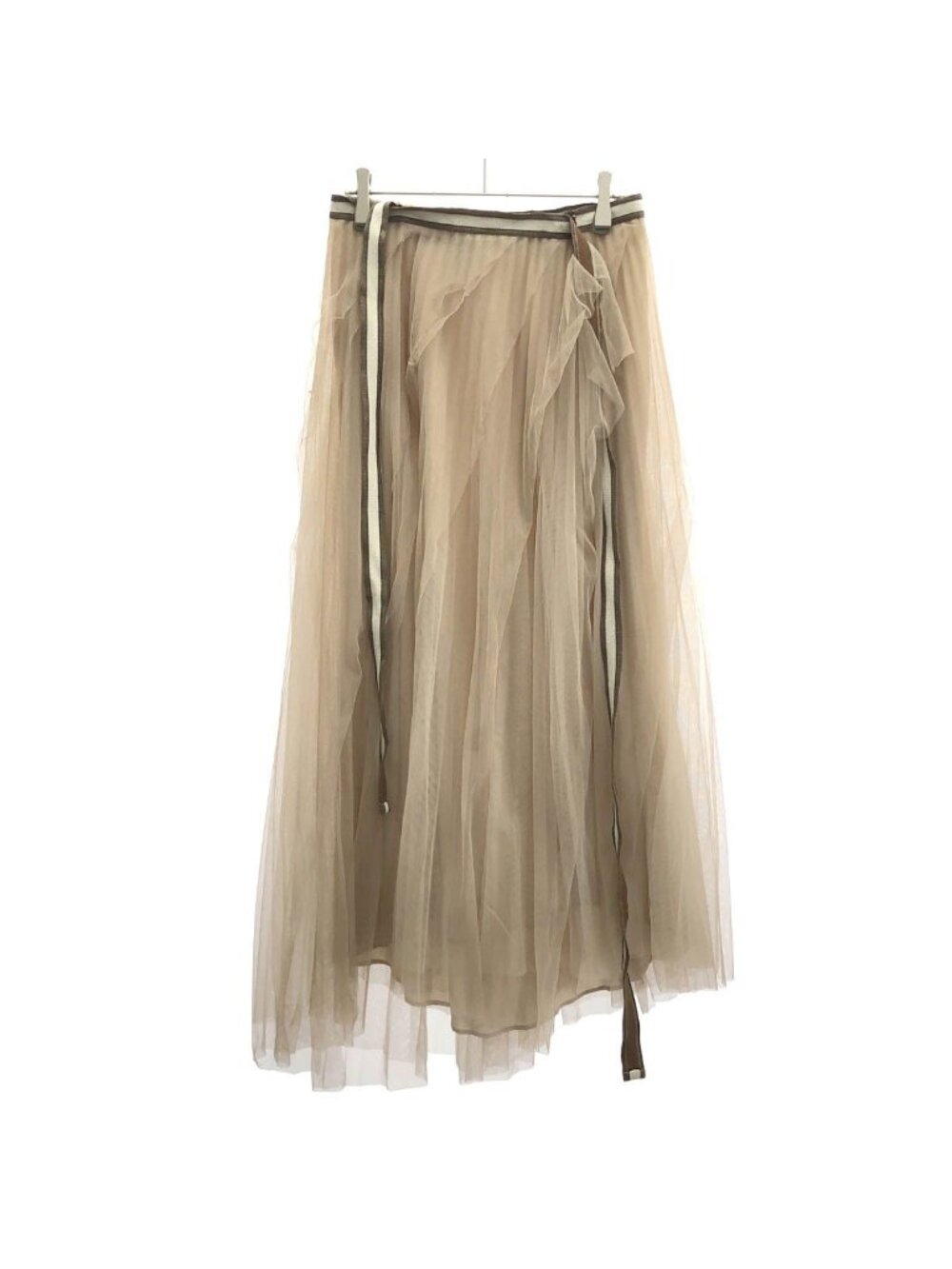 Brunello Cucinelli Tulle Skirt Beige 44